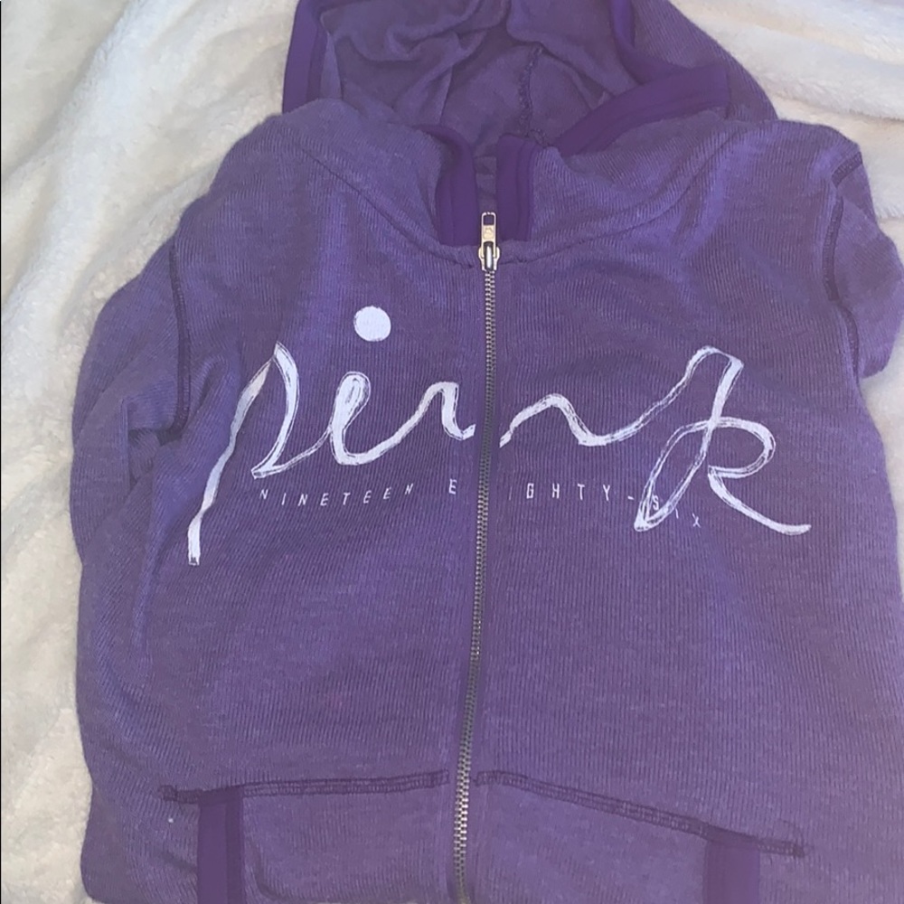 purple hoodies zip up jacket
